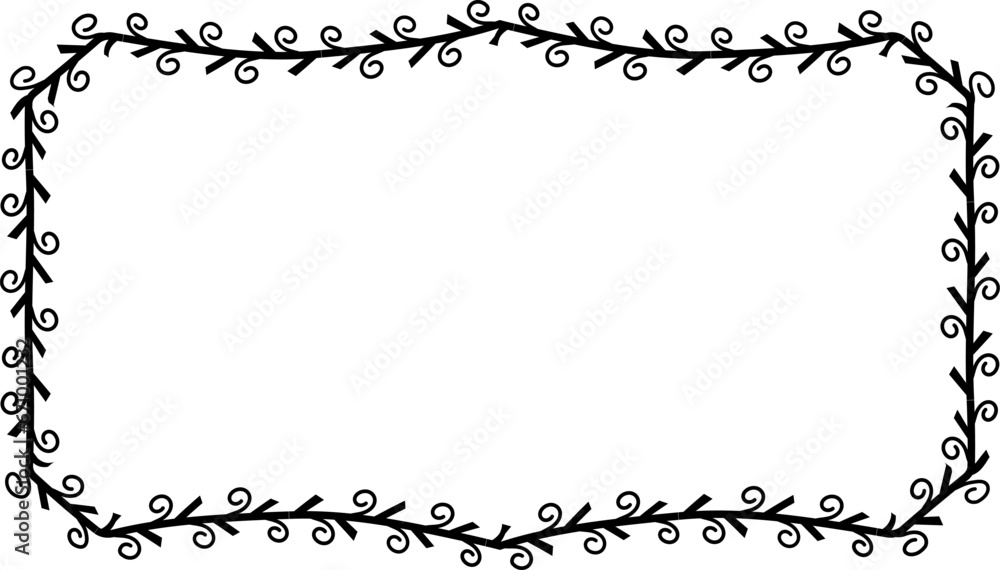Spiral leaves Branch Rectangle Frame laurel wreath silhouette black horizontal vintage frames flower floral leaf border Botanical Branches ornate leaf Elements design border retro badge decoration iso Spiral leaves Branch Rectangle Frame laurel wreath silhouette black horizontal vintage frames flower floral leaf border Botanical Branches ornate leaf Elements design border retro badge decoration iso