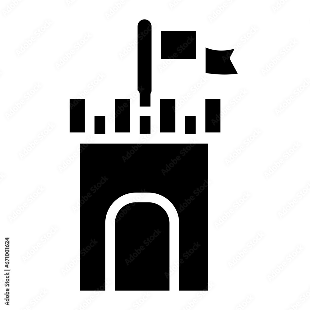 Obraz premium castle glyph