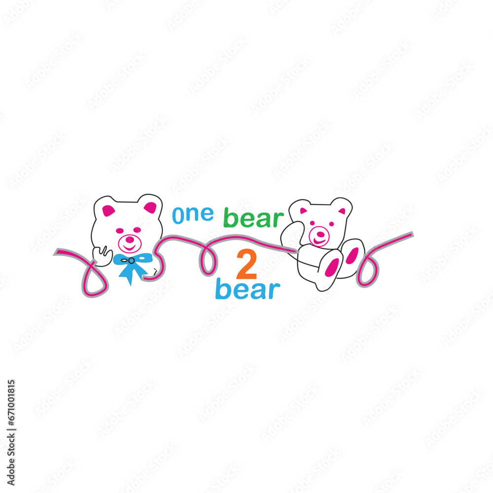 cute teddy print vector art cute teddy print vector art