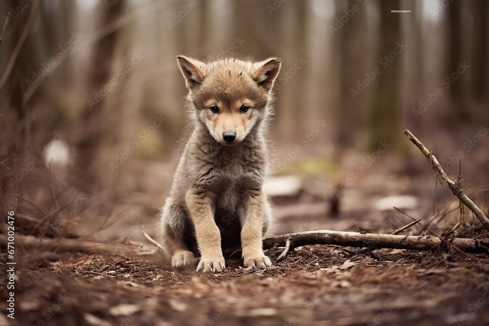 husky in the forest baby cute animal pet husky in the forest baby cute animal pet