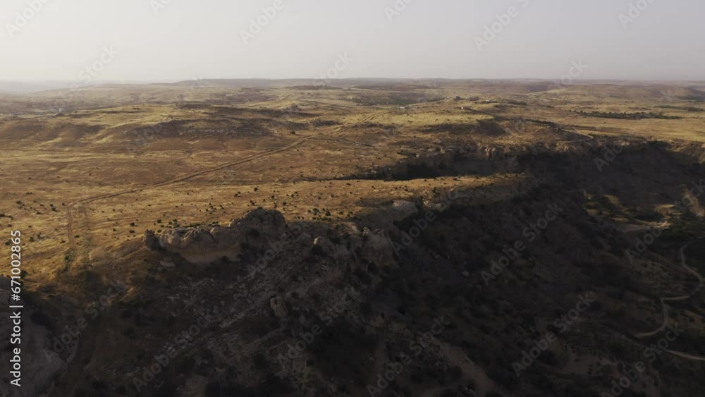 Aerial, Landscapes Around Mardin, Turkey