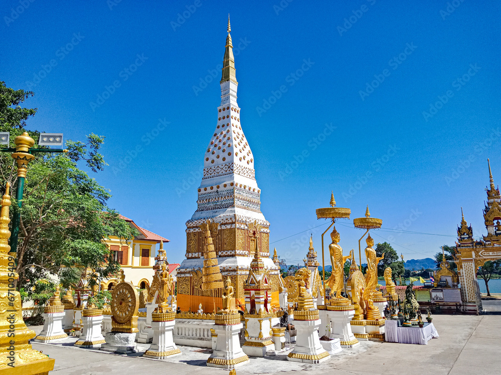 Fototapeta premium The images capture the essence of Thai culture and religious devotion, evoking a profound sense of connection to traditions and spirituality.