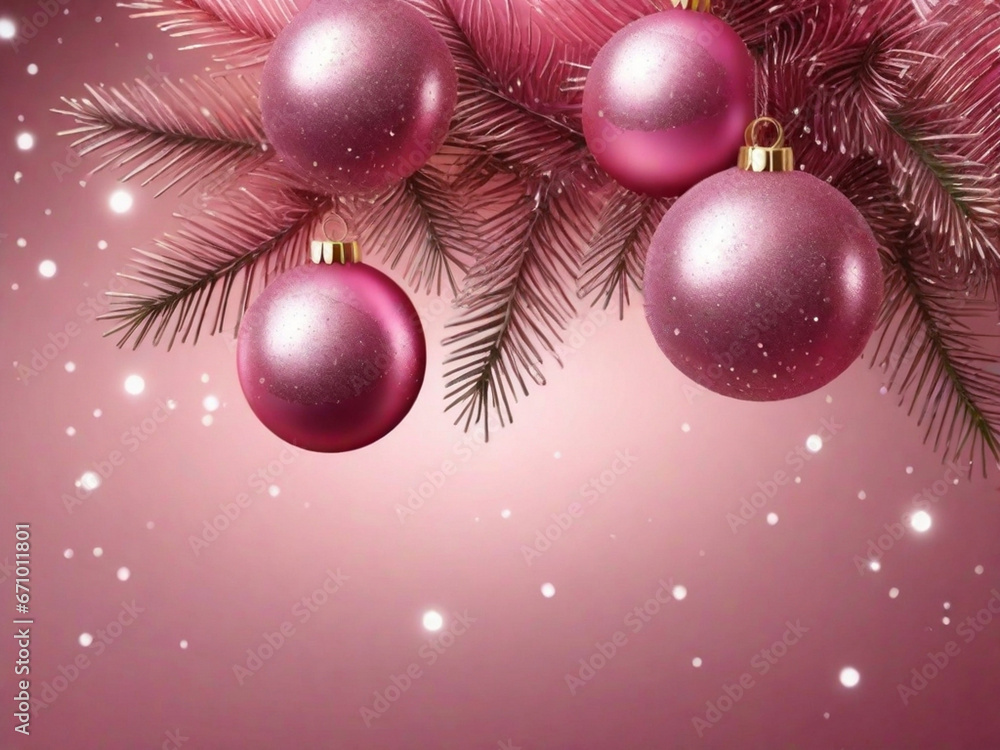 christmas background with christmas tree and balls christmas background with christmas tree and balls