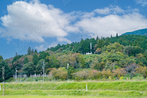 Foto 関ケ原の古戦場跡　石田三成陣　島左近陣（笹尾山）