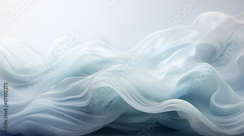 Abstract black, blue, mint, and white wavy background. Illustration, wallpaper.