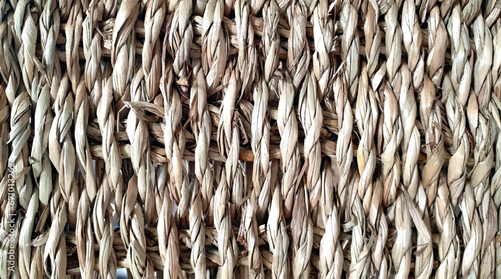 Wicker texture vector. Beige vector basket texture. Brown wicker texture for interior decor. Basket made from natural materials. Wicker texture vector. Beige vector basket texture. Brown wicker texture for interior decor. Basket made from natural materials.