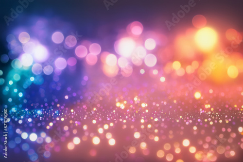 Christmas and New Year Greetings Holiday Blurred Bokeh Background