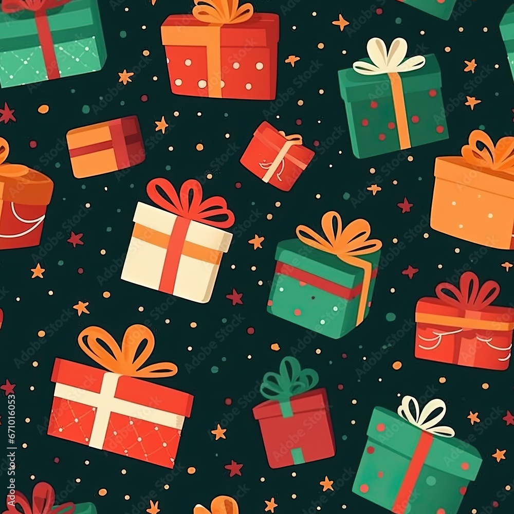 Happy Christmas Seamless Patterm cartoon background Happy Christmas Seamless Patterm cartoon background