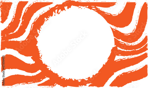 Orange Grunge Texture Background. Vector Background