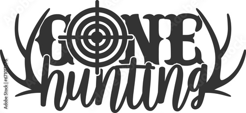 Gone Hunting - Hunting Illustration