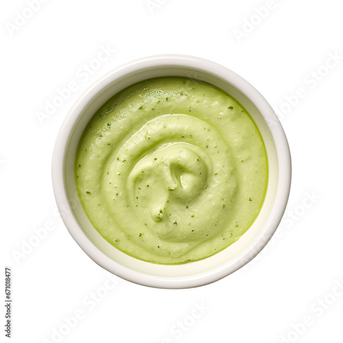wasabi sauce isolated on transparent background Remove png, Clipping Path