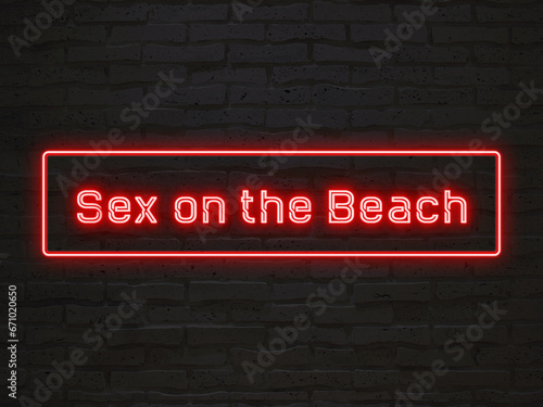 Sex on the Beach のネオン文字