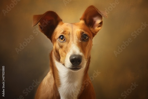 Portrait of a dog illustration. Ai generative. © Tamara