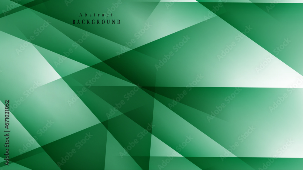 Obraz premium Green color triangular background. A sample with polygonal shapes.