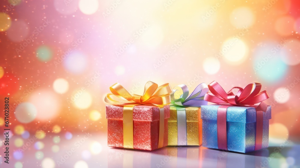 Gift with Oriental Theme and Bokeh Effect Gift with Oriental Theme and Bokeh Effect