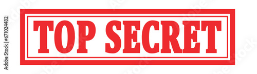 Top Secret Red Stamp Design 