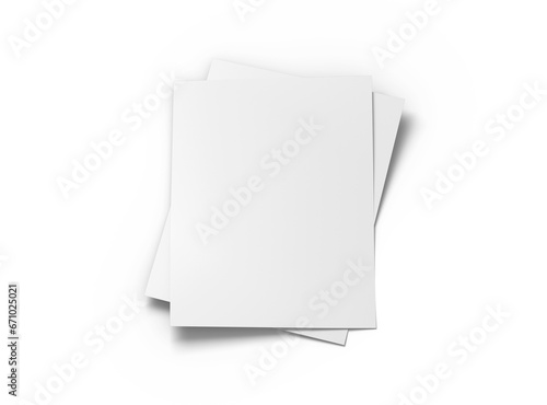 Wallpaper Mural Blank 8.5x11 inc letter 3d render on a transparent background Torontodigital.ca