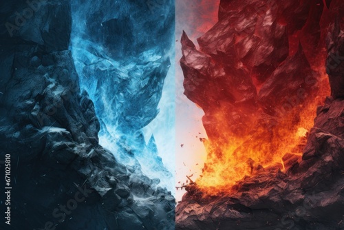 Fire and Ice Contrast.