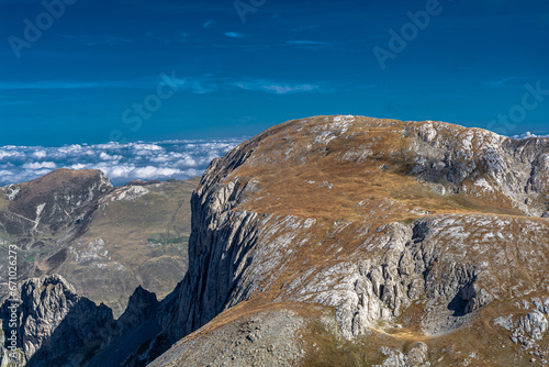 Trekking autunnale in Valle Ellero, cuore delle Alpi Marittime, tra la Cima delle Saline e la Vetta Pian Ballaur photo