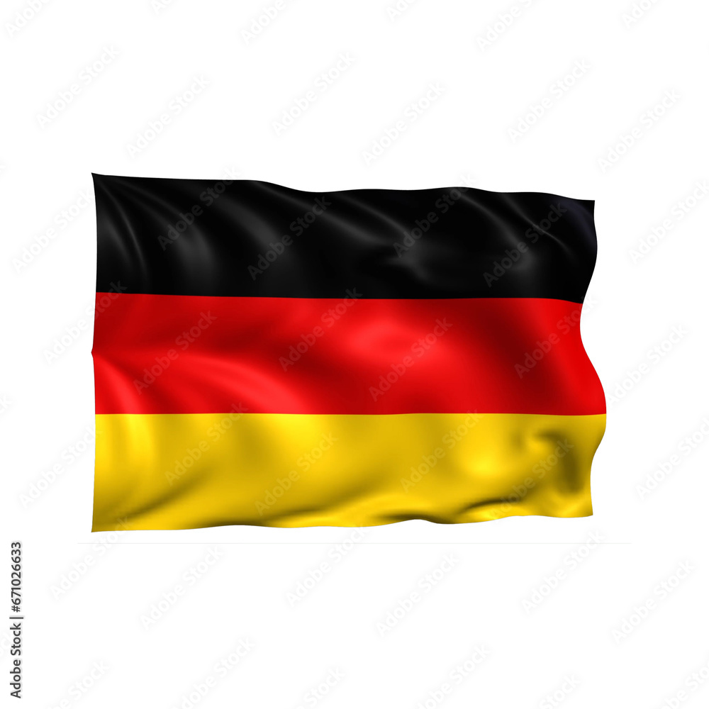 Germany national flag on white background. Germany national flag on white background.