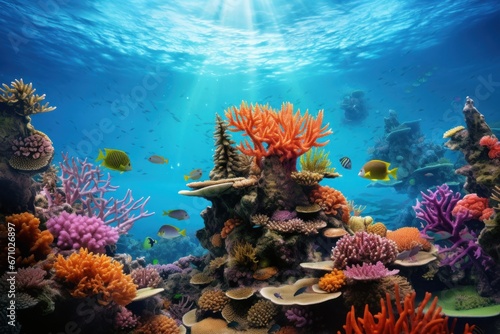 Vibrant Coral Reefs. © Jelena