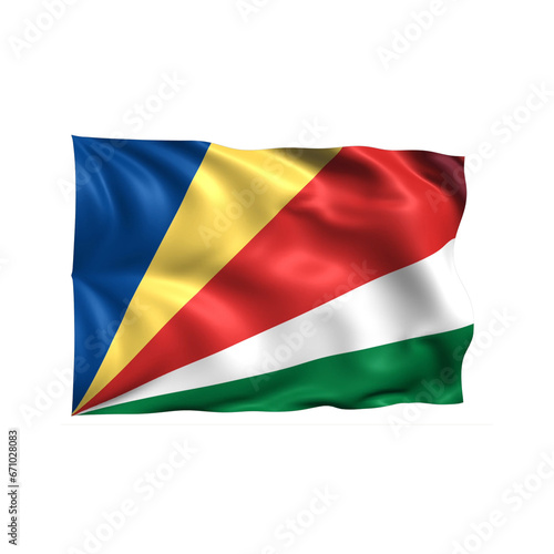 Free Download Seychelles national flag on white background. - GFXLoad