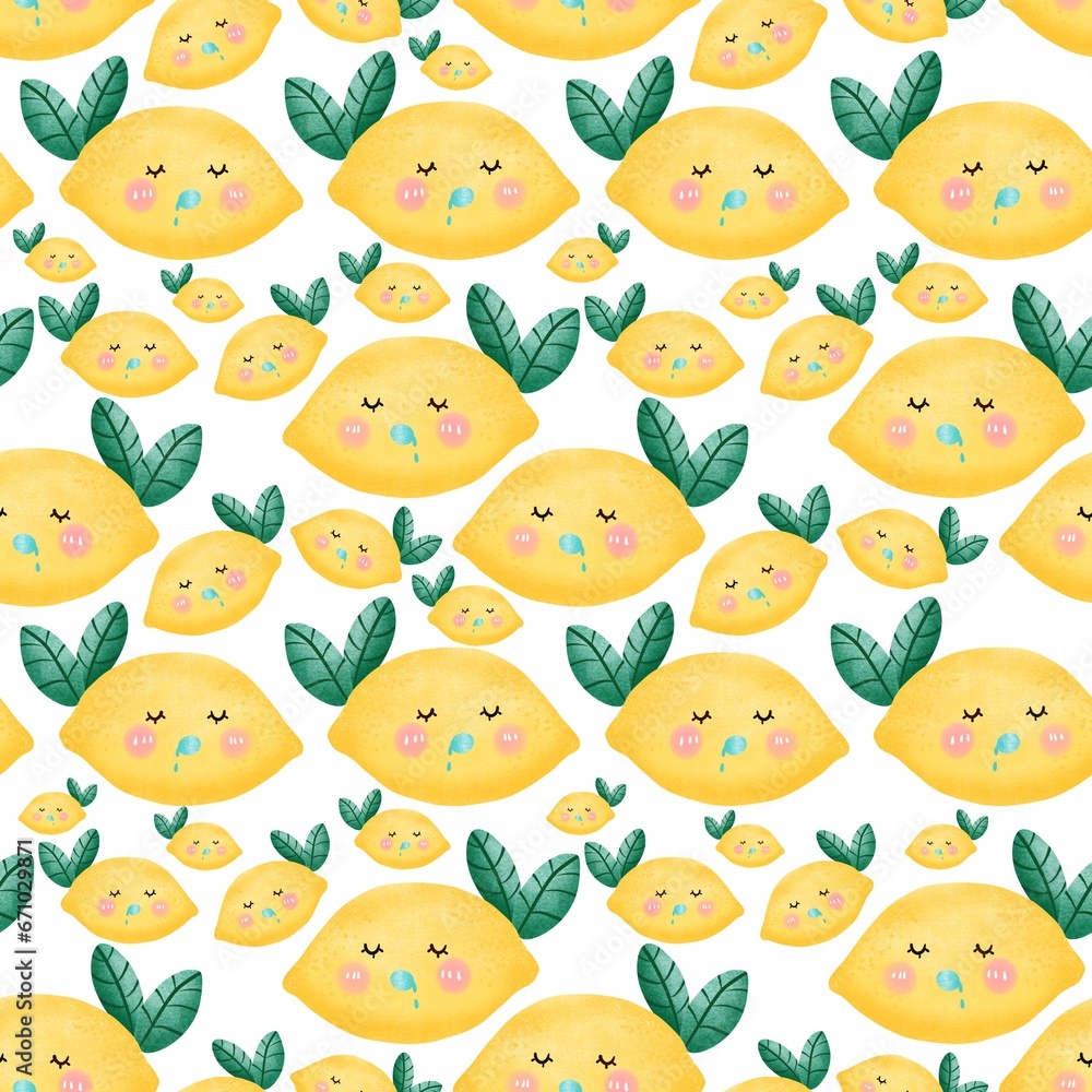 seamless pattern with limes