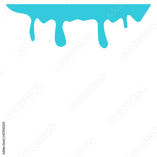 Paint Blue colorful dripping splatter , Color splash or Dropping Background vector design