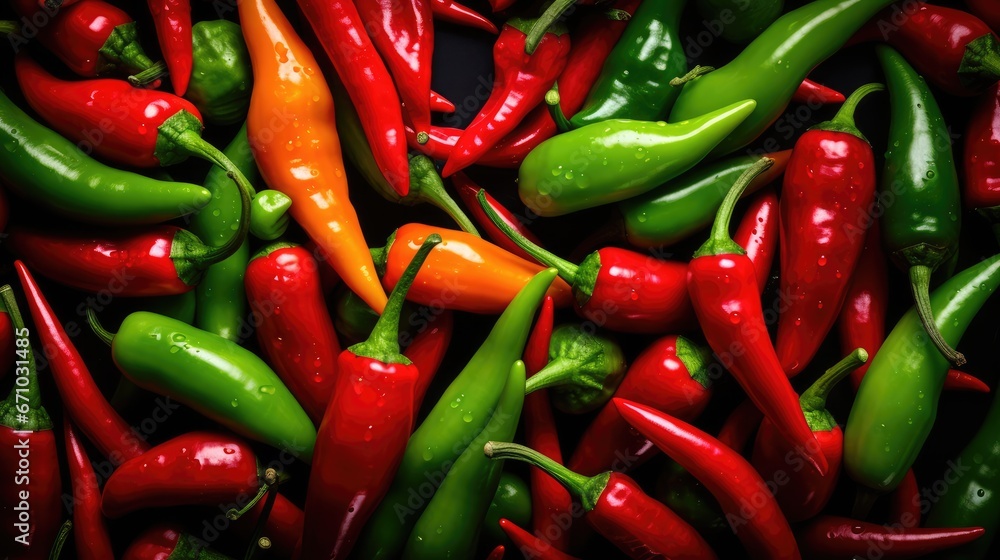 Chili background, AI generated Image Chili background, AI generated Image