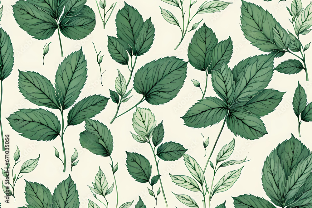 seamless background with leaves seamless background with leaves