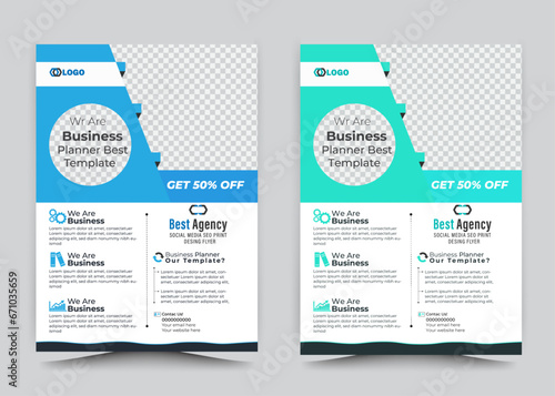  Modern flyer design template