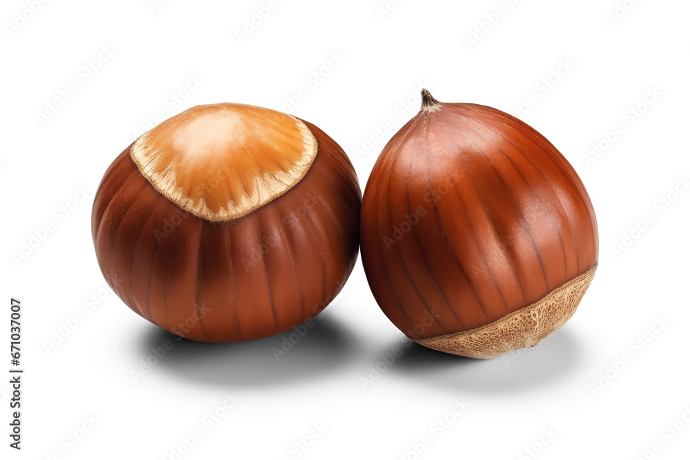 Hazelnuts isolated. Cut out on transparent Hazelnuts isolated. Cut out on transparent