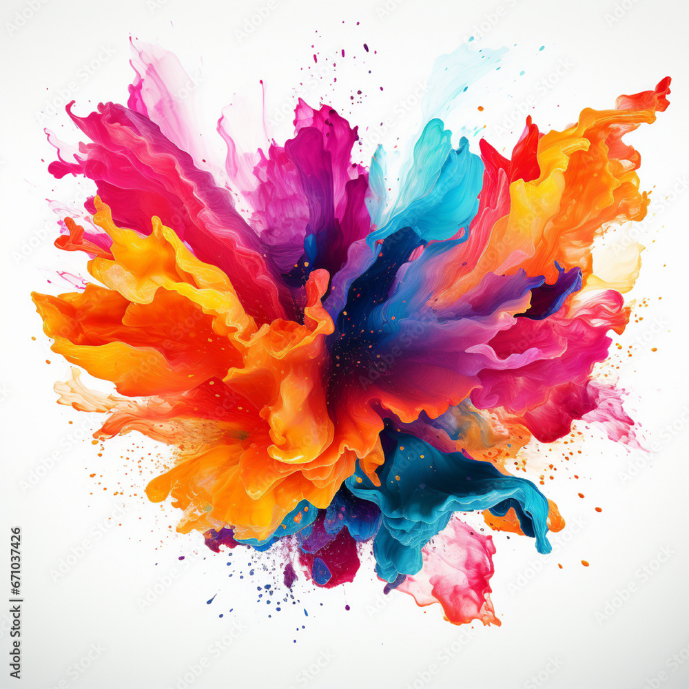 abstract watercolor background with splashes ,