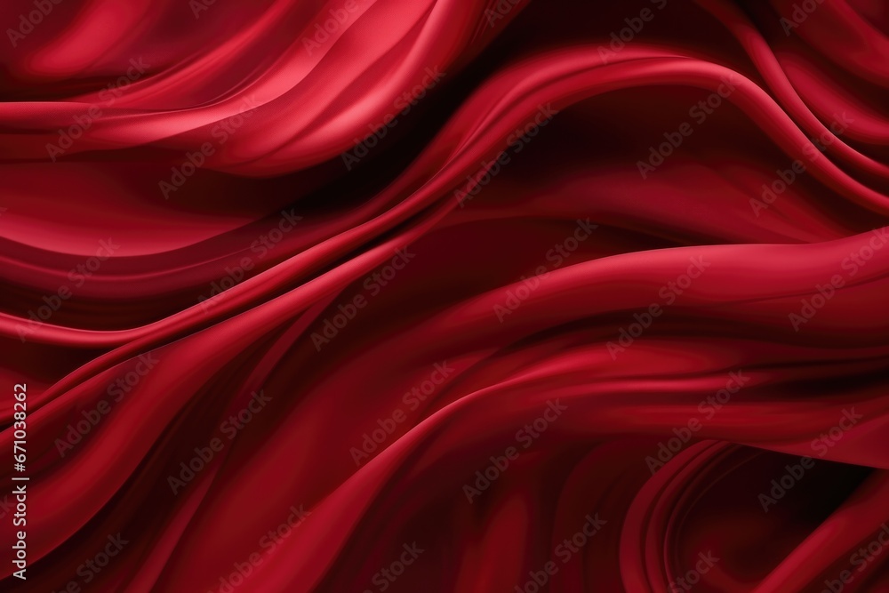 A Red Silk Fabric A Red Silk Fabric