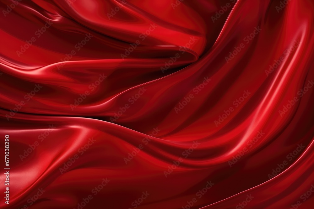 Obraz premium Abstract Maroon Silk Texture With Royal Red, Oil Marble Effect