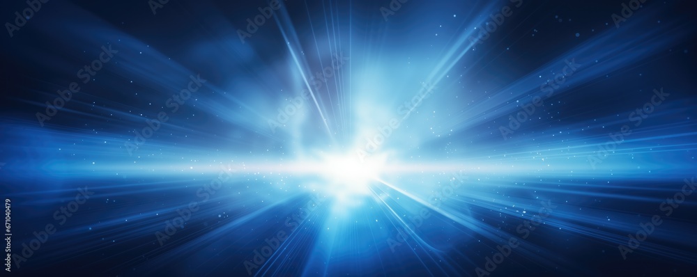 Obraz premium Blue Light Flare Effect