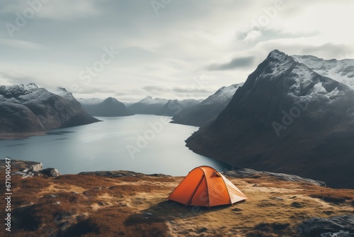 Captivating Photograph Of Norways Breathtaking Landscape From Tent
