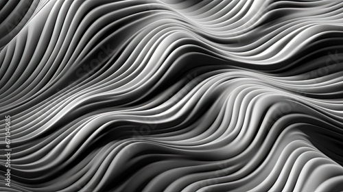  an abstract background with wavy lines and curves in grey and white. generative ai