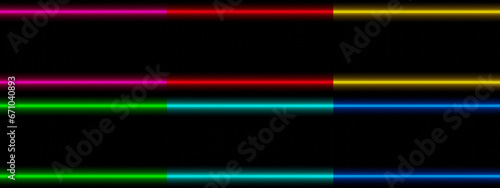 Night advertising sign neon frame on black background. 3d rendering