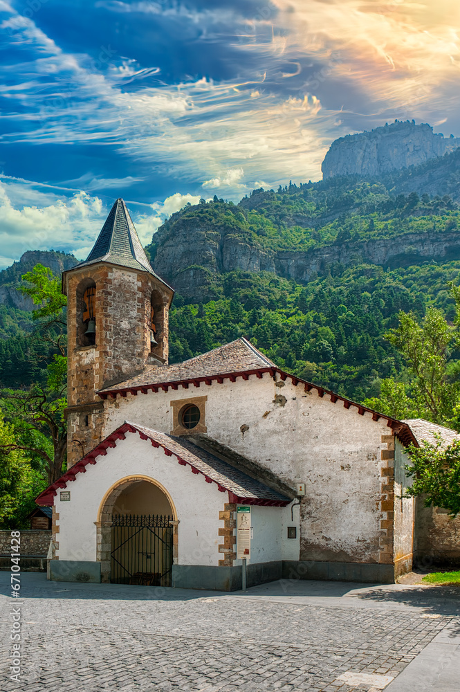 Fototapeta premium Canfranc is a municipality in the Jacetania region, in the province of Huesca. Spain