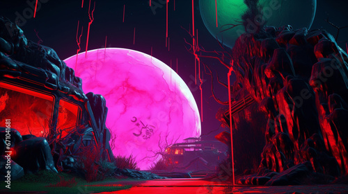 Uncover the Nightmare - Exploring a Neon Horror World in Stunning Ultra HD