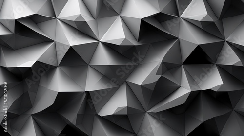  a black and white photo of a very large amount of shapes. generative ai