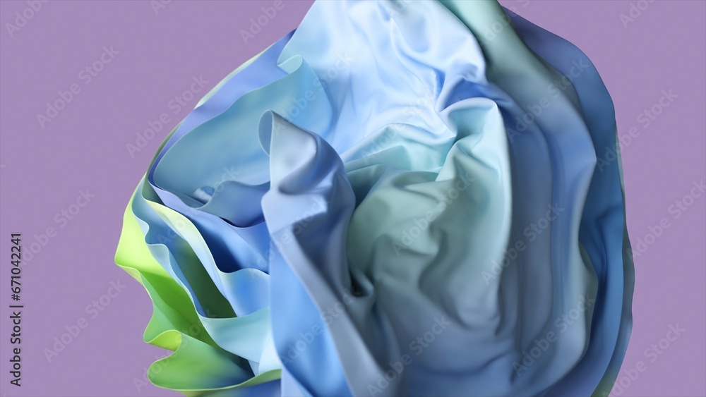 Abstract cloth background simulation. 3d illustration Abstract cloth background simulation. 3d illustration