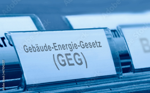 Gebäude Energie Gesetzt - Symbolfoto - Ablageordner