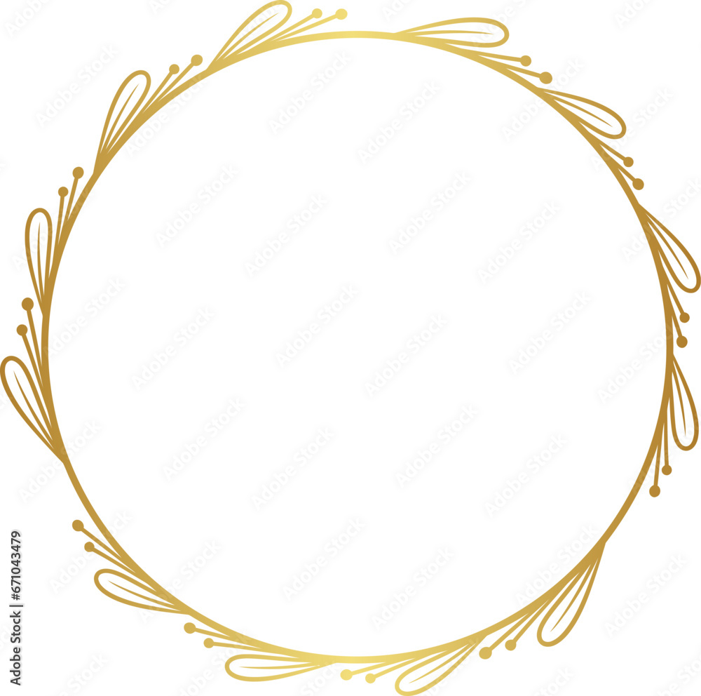 Luxury leaf circle for wedding Luxury leaf circle for wedding