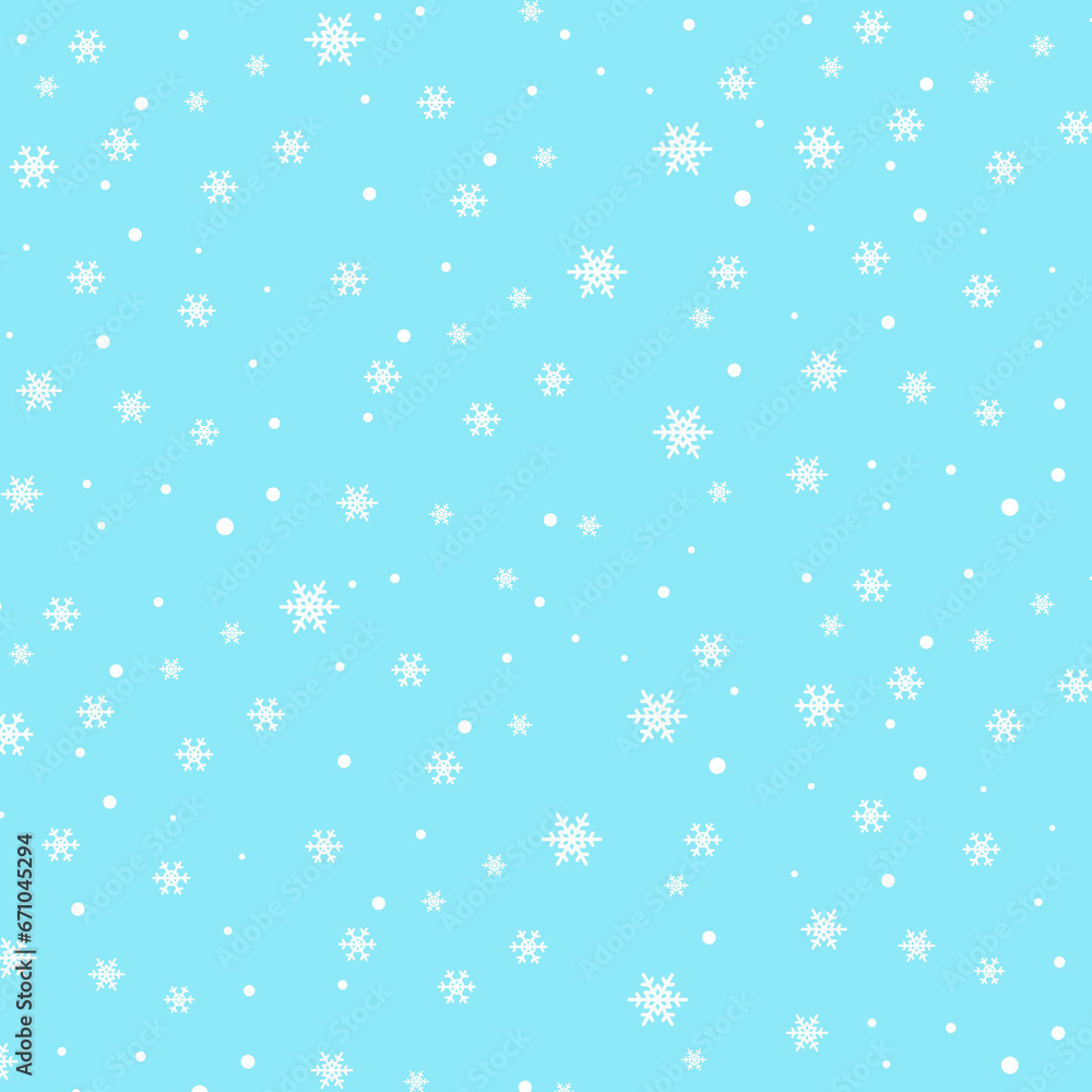 Snowflake seamless pattern wallpaper