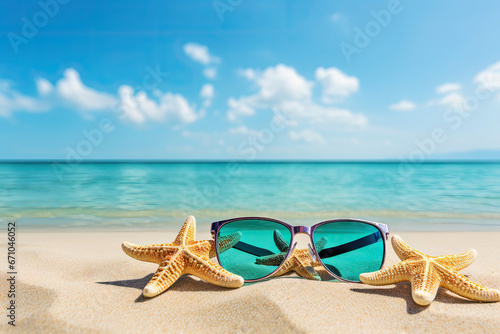 Beautiful colorful background for summer beach holiday