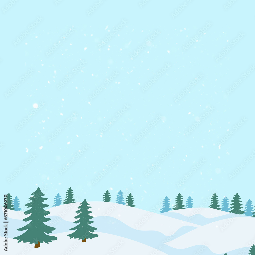 Snowflakes on clear blue sky wallpaper