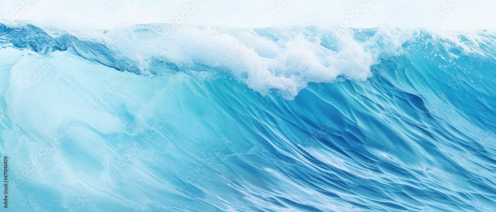 Obraz premium Beautiful textured turquoise sea natural wave