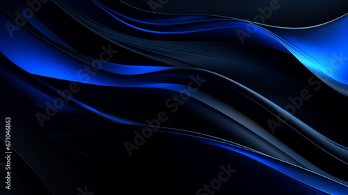 Abstract blue banner. Glowing Background. PowerPoint slides background 